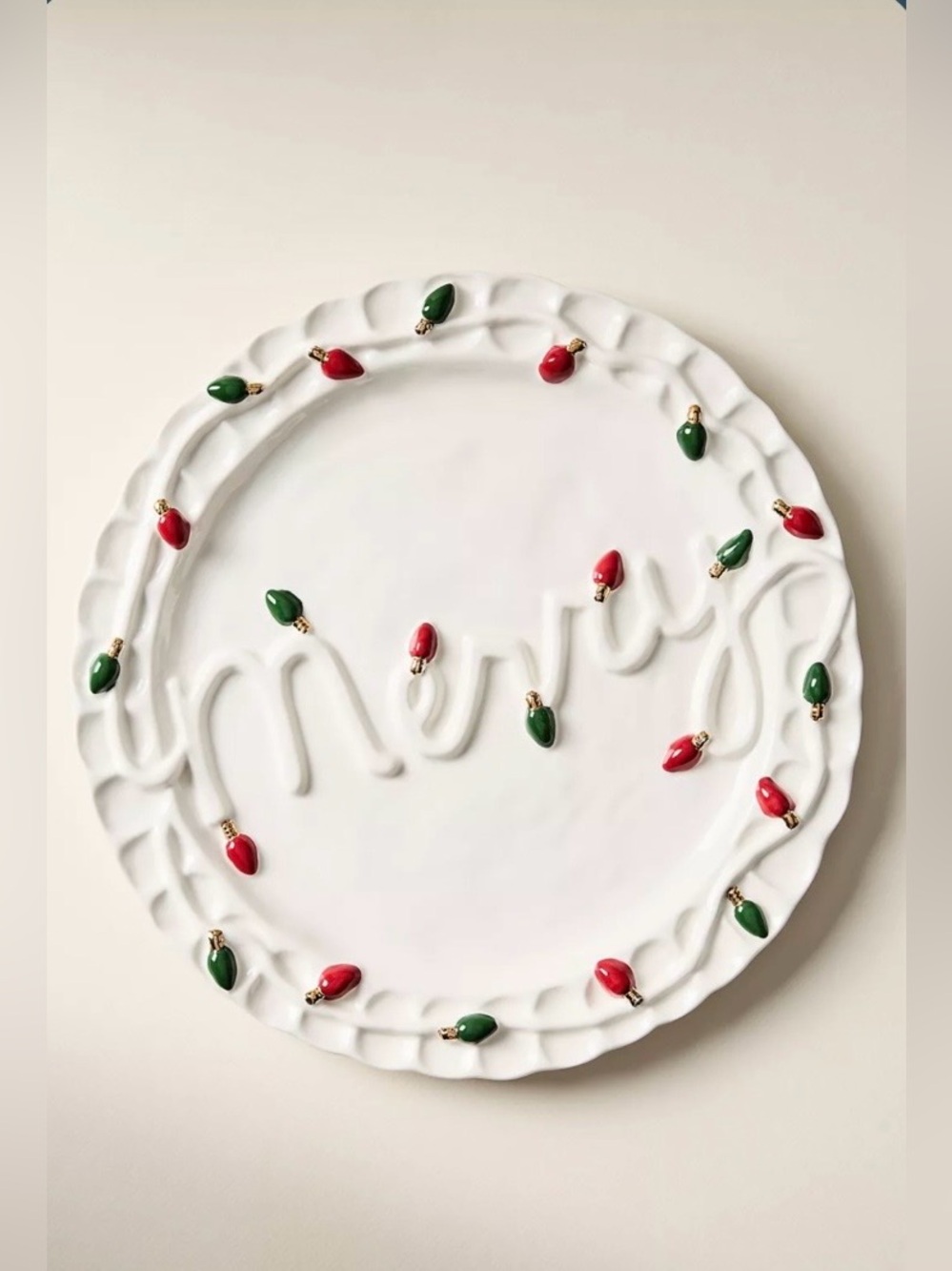 ▪️NIB Anthropologie Merry Stoneware Platter